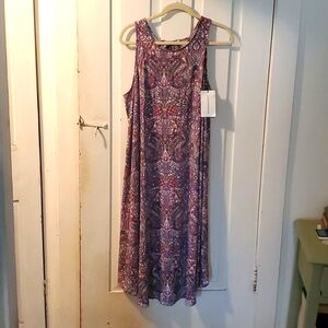Lucky Brand Floral Scoop Neck Sleeveless Dress